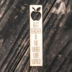 Bookmark - Best Teacher in the Whole Wide World