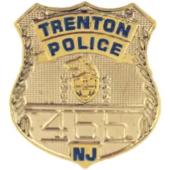 Trenton New Jersey Police Officer Badge Pin 1"