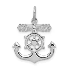 Sterling Silver Mariner Cross Charm Pendant Jewelry 23mm x 19mm