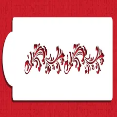 Filigree Damask Cake Stencil Side #3 | C553 by Designer Stencils | Stencils for Royal Icing, Airbrush, Dusting Powder |