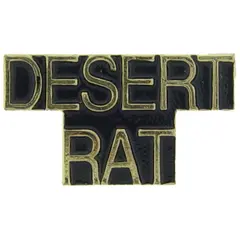 Desert Rat Pin 1"