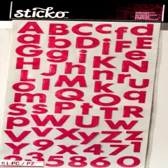 Sticko Futura Max Hot Pink Large Dimensional Epoxy Stickers