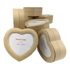 Value Pack of 36 Heart Photo Box - Large