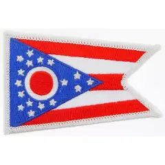 Ohio State Flag Patch 2 1/2" x 3 1/2"