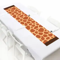 Big Dot of Happiness Giraffe Print - Petite Safari Party Paper Table Runner - 12 x 60 inches