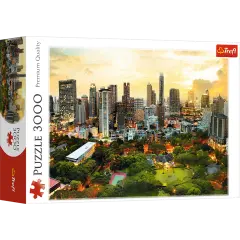 3000 Piece Jigsaw Puzzles, Sunset in Bangkok, Thailand, Cityscape puzzle, Adult Puzzle, Trefl 33060