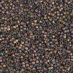 Miyuki Delica Bead 11/0 - DB1055 - Matte Metallic Gray Dusk Gold Iris