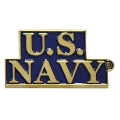 EagleEmblems P15163 Pin-Usn,Scr U.S.Navy (1-5/16")