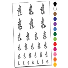 Goanna Monitor Lizard Reptile Temporary Tattoo Water Resistant Fake Body Art Set Collection Orange