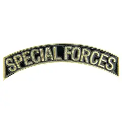 EagleEmblems P12362 PIN-SPEC,Forces,TAB (GLD/BLK) (1-5/16'')
