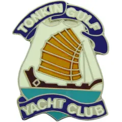 Vietnam Tonkin Gulf Yacht Club Pin White 1"