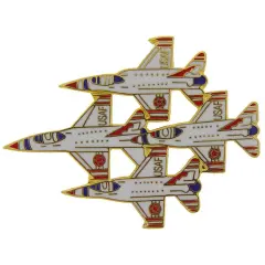 F-16 Fighting Falcons In Diamond Formation Pin 1 3/4"