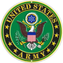 U.S. Army Logo Sign Round 12"