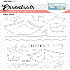 Studio Light Essentials Stamp & Die Set-Nr. 24, Paper Boats