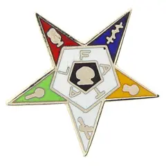 Eastern Star Pin 1"