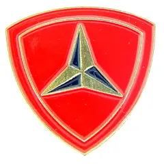 EagleEmblems P62272 PIN-USMC,003RD DIV. (PWT) (1'')