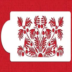Hawaiian Palm Cake Stencil Tier #1 | C576 by Designer Stencils | Cake Decorating Tools |