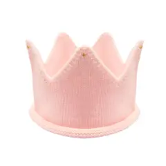 Wrapables Baby Boy & Girl Birthday Party Knitted Crown Headband Beanie Cap Hat Pink