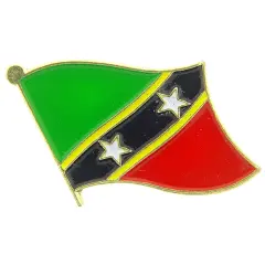St. Kitts and Nevis Flag Pin 1"