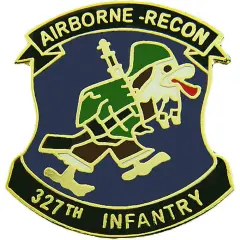 EagleEmblems P64013 PIN-Army,327TH A/B INF. (1'')