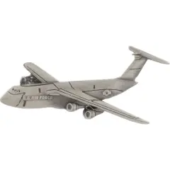 C-5 Galaxy Airplane Pin Pewter 1 1/2"