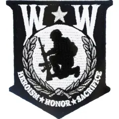 EagleEmblems PM5416 Patch-Wounded Warrior (3.5'')