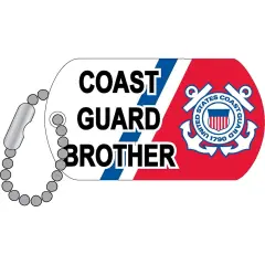 Eagle Emblems Pin-Uscg, Logo, Brother "Dog Tag" (1-1/4")