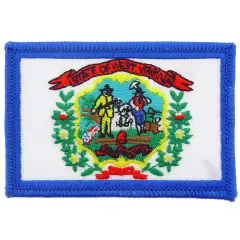 West Virginia State Flag Patch 2 1/2" x 3 1/2"