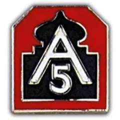 PINS- ARMY, 005TH ARMY (1")