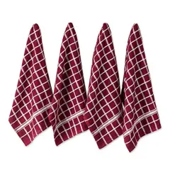 DII PE-Coated Cotton Polyester Laundry Bin Stripe Artichoke GreenRectangle Extra Large 12.5x17.5x10.5 (Set of 2)