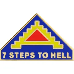 EagleEmblems P15586 Pin-Army,007TH (Seven Steps) (1'')