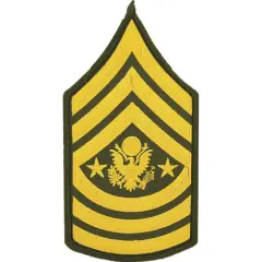Command Sergeant Major The Army Dress Green Patches 3"