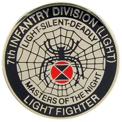 U.S. Army 7th Light Infantry Division Pin 1"