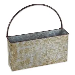 DII Rectangle Galvanized Wall Planter