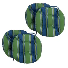 16-inch Outdoor Spun Polyester Tufted Chair Cushion (Set of 4) - Haliwell Caribbean
