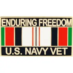 EagleEmblems P12272 Pin-Endur.Freed,USN,Vet. (1.125'')