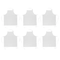 DII White Bulk Chef Apron (Set of 6)