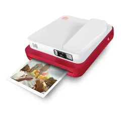 Kodak Smile Classic Digital Instant Camera for 3.5 x 4.25 Zink Photo Paper, Bluetooth & 16MP Pictures Red