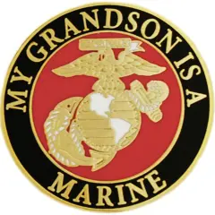 U.S.M.C. My Grandson Is A Marine Pin 1"