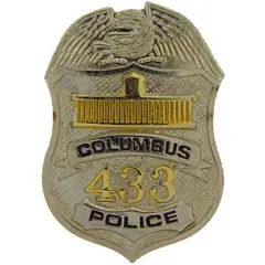 Columbus Police Officer Badge Pin 1"