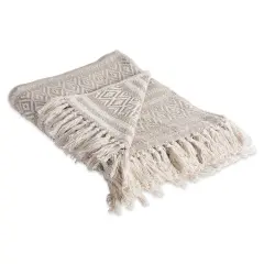 DII Stone Adobe Stripe Throw