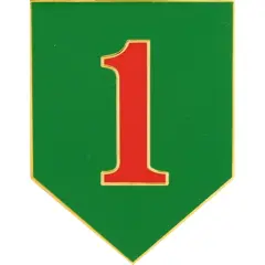 EagleEmblems P16281 Pin-Army, 001St Inf.Div. (1-1/2")
