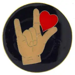 I Love You Sign Language Pin 1"