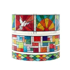 Wrapables Geometric Washi Masking Tape Set (3 Rolls)