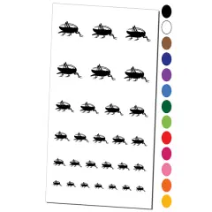 Grasshopper Insect Solid Temporary Tattoo Water Resistant Fake Body Art Set Collection Purple