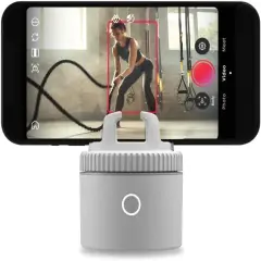 Pivo Pod Lite Auto Face Tracking Phone Holder, 360&deg; Rotation, Handsfree Video Recording - White