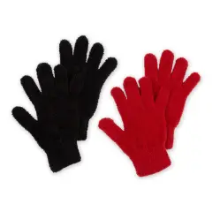 Bucky Spa Gloves (Set of 2) - Aloe Infused - Black-Red