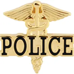 EagleEmblems P02304 Pin-Pol,Medical Caduceus (1'')