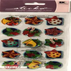 Sticko Christmas Icons Dimensional Epoxy Stickers