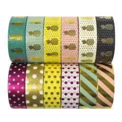 Wrapables Washi Tapes Decorative Masking Tapes, Set of 12, ADSET55